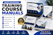 create, design pdf training course manual, course content, workshop, user guide