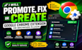 do chrome extension promotion, downloader, users, review or feedback for you