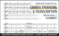 transcribe audio or midi into professional sheet music