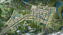 design 3d large scale urban township masterplan city planning site plan render
