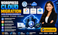 migrate or install wordpress to google cloud AWS cloud vps