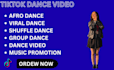 create an energetic tiktok dance video