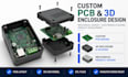 develop custom pcb 3d enclosure mechanical design, electronics housing, figurine