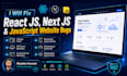 fix react js, next js and javascript bugs