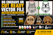 do engrave or cut ready vector file from image or sketch acrylic, custom designs