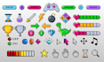 create pixel game ui ,icon, hud element, user interface, indie game assets