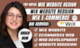 build wix website design, wix redesign, wix website development, wix ecommerce