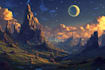 draw cartoon scenery illustration for you