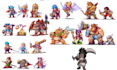 create undertale deltarune and rpg pixel art character sprites