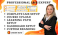 setup blackboard learn icohere canvas lms thinkific adobe connect udacity edcast