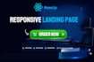 develop attractive landing page