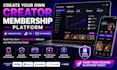 create onlyfans membership website with subscription tip and pay per view system