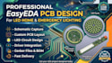 professional easyeda pcb design for led home and emergency lighting