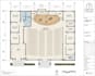 design church floor plan,  exterior design and realistic 3d rendering