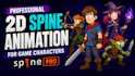 spine animation,2d spine animation for game characters using spine pro moho rig