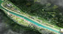 design waterfront masterplan township planning large scale urban siteplan render