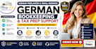 do german freelancer and small business bookkeeping tax preparation support