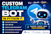 create a custom telegram bot in python