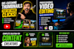 youtube thumbnails and professionally edit videos