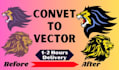 redraw, vectorize, convert logo or graphic to vector