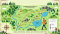 create custom hiking trail map, park map and tourism adventure map