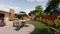 design and render your backyard with garden patio, pergola, pool visualization