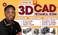 3d cad design 3d cad model 3d mechanical design on fusion 360 for manufacturing