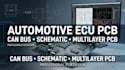 design automotive ecu, can bus pcb, schematic and multilayer pcb