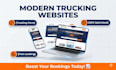 design a responsive logistics website, freight, and cargo website