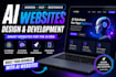 design and develop a modern ai website,and chatbot integrated