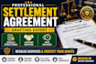 draft customized settlement agreements for legal matters