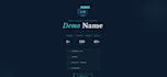 create an animated digital business card in HTML