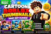 design clickable roblox and minecraft thumbnails
