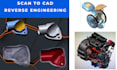 reverse engineering from stl obj 3d scan to step cad model mechanical industrial