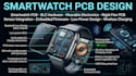 design smart watch pcb, wearable electronics and bluetooth hardware