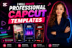 create professional capcut templates