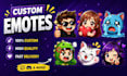 create twitch emotes, stream overlay, twitch overlay, and twitch sub badges