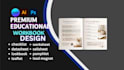 design educational workbook, lesson worksheet, checklist, leaflet, lead magnet