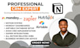 setup notion hubspot zoho pipedrive ghl integration notion VA zapier automation