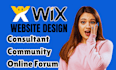 do wix online forum website wix community website wix consulting website