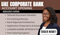 do uae corporate bank account opening for dubai company setup