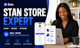 do stan store setup, digital product, stan store marketing, stan store design