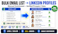 find linkedin profiles from emails and lead enrichment