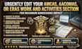 urgently edit your amcas, aacomas,or eras work and activities section for impact