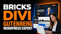 build websites with bricks builder, divi and gutenberg
