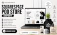build squarespace print on demand ecommerce website