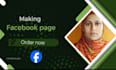 setup facebook business page and canva design