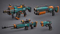 do 3d combat weapon model design stylized weapons and mobile game weapons