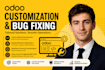 develop custom odoo modules, customization, bug fixing and technical support