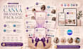 create custom editable canva templates for social media branding